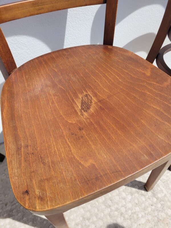 Set de 4 chaises bistrot en bois 05