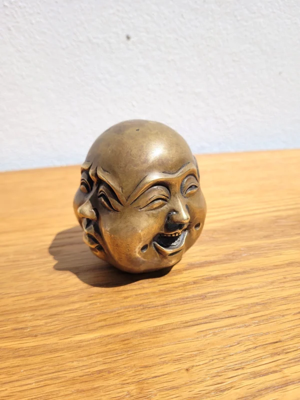 Tête à 4 visages Hindou en laiton 01
