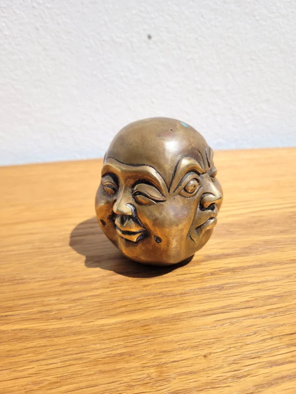 Tête à 4 visages Hindou en laiton 02