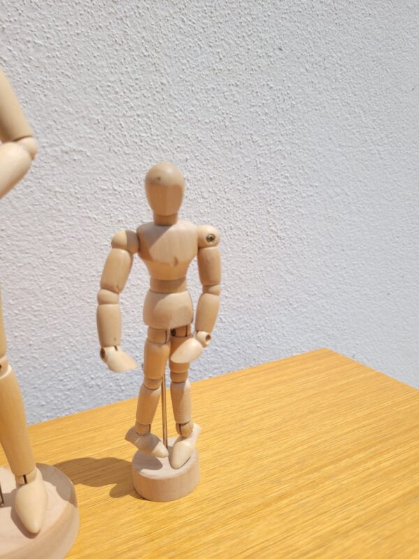 Lot de 3 modèles mannequins articulés en bois 04