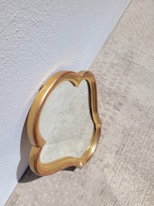 Miroir vintage doré maison Roussat 32x40cm 02
