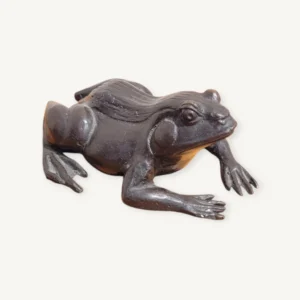 Sculpture grenouille par la fonderie Cornille Havard Villedieu 06