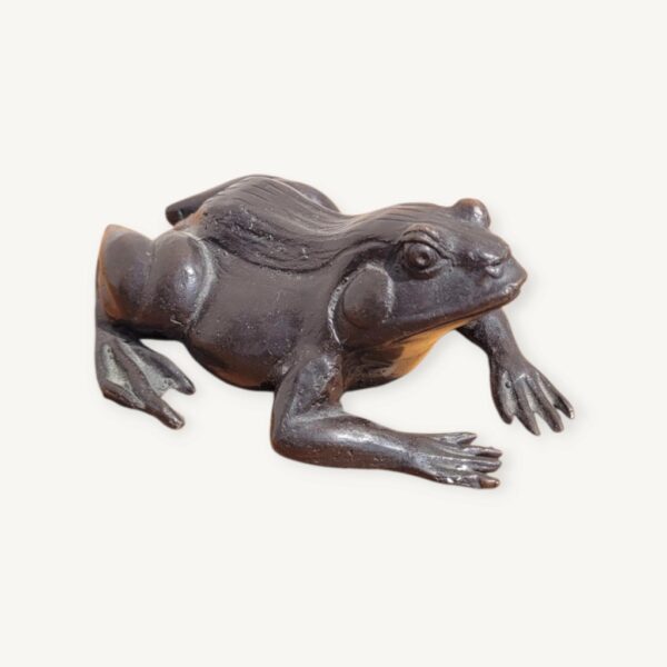 Sculpture grenouille par la fonderie Cornille Havard Villedieu 06