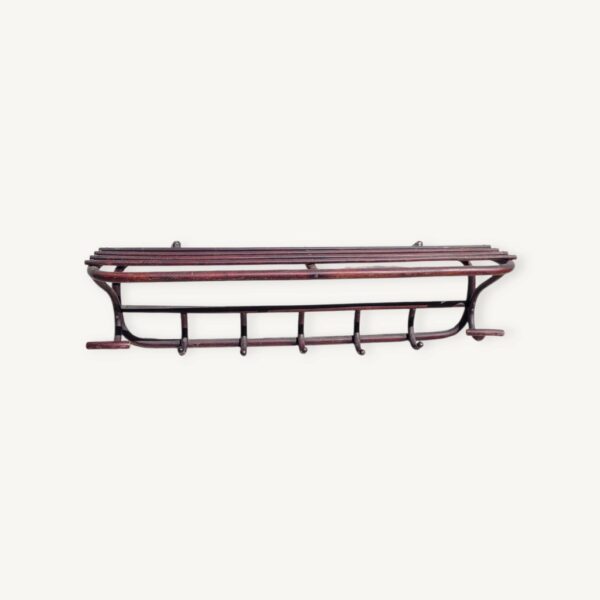 Ancien porte manteaux vestiaire en bois 06