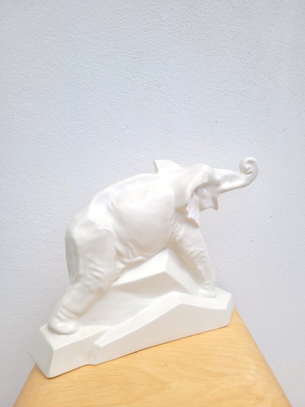 Grande statue éléphant Dolly Art Déco 02