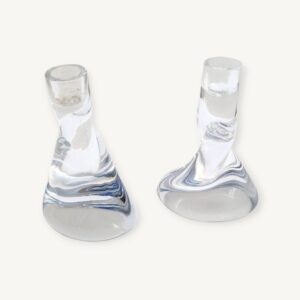 Paire de bougeoirs en cristal de Sèvres 06