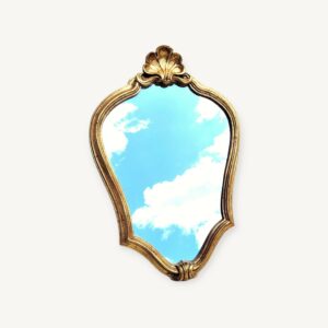 Petit miroir doré style Louis XV 30x43cm 06