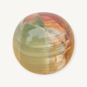 Presse papier boule en pierre onyx 06