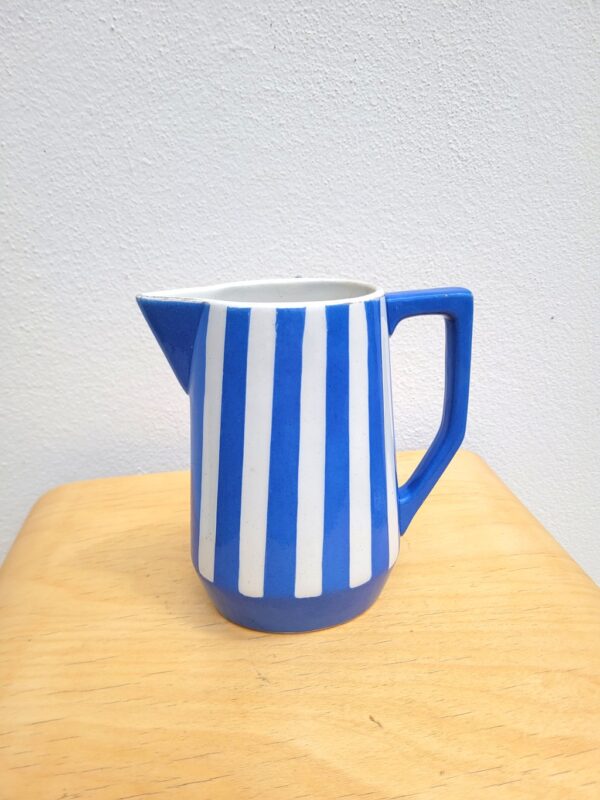 Sarreguemines Fox Trott pichet rayé bleu 02