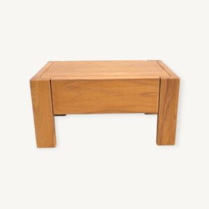 Table de chevet en orme vers 1970 dlg maison Regain 08