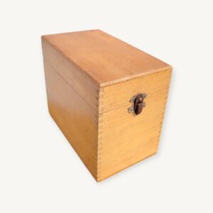 Boîte à fiche cartonnier en bois 06