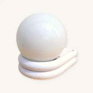 Lampe d'applique blanche style 80s 06