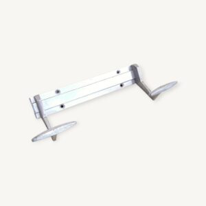 Porte manteaux alu années 50 2 patères 05