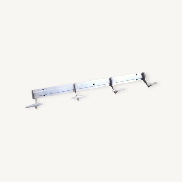 Porte manteaux alu années 50 4 patères 06