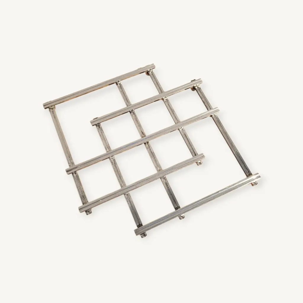 Lot de 2 dessous de plat CONCENTRIC en métal noir | Leroy Merlin