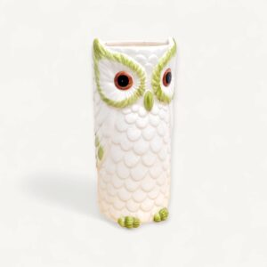 Francesco Guarino vase hibou en céramique barbotine 01
