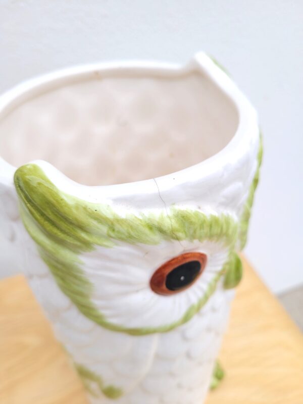 Francesco Guarino vase hibou en céramique barbotine 04
