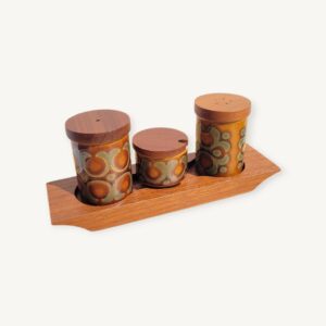 Hornsea Bronte GB Service à condiment vintage 01