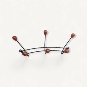 Porte manteaux mural vintage 1960 01