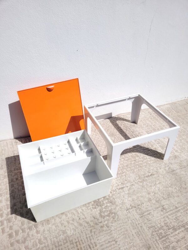 Prisunic table d'appoint travailleuse années 70 07