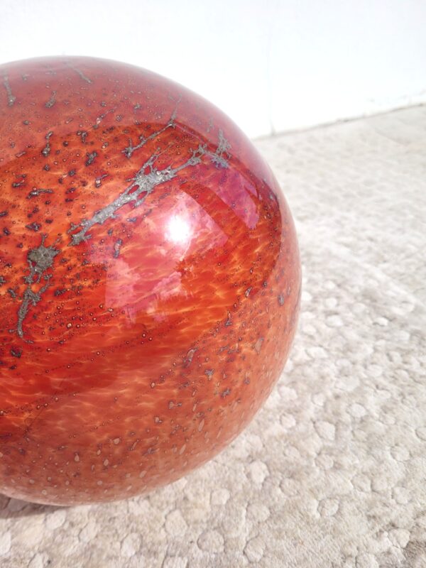 Bruno Evrard lampe boule en verre soufflé 03