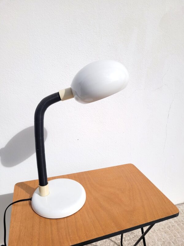 Lampe flexible années 80 blanche 01