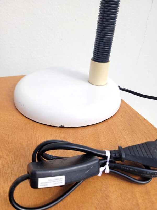 Lampe flexible années 80 blanche 04