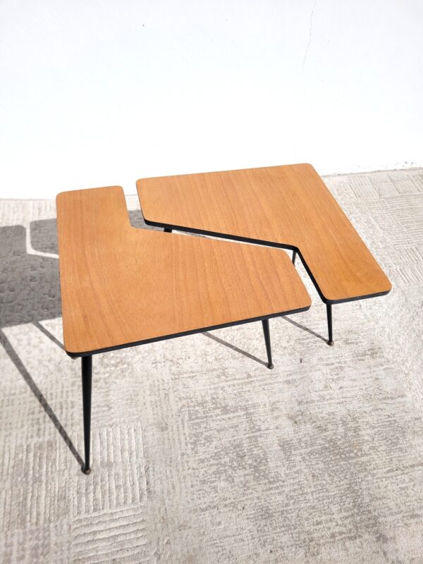 Paire de tables basses années 60 rénovées 03