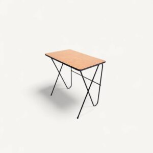 Table d'appoint vintage 'hairpin legs' rénovée 06