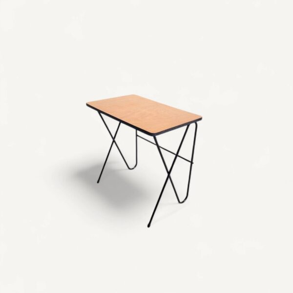 Table d'appoint vintage 'hairpin legs' rénovée 06