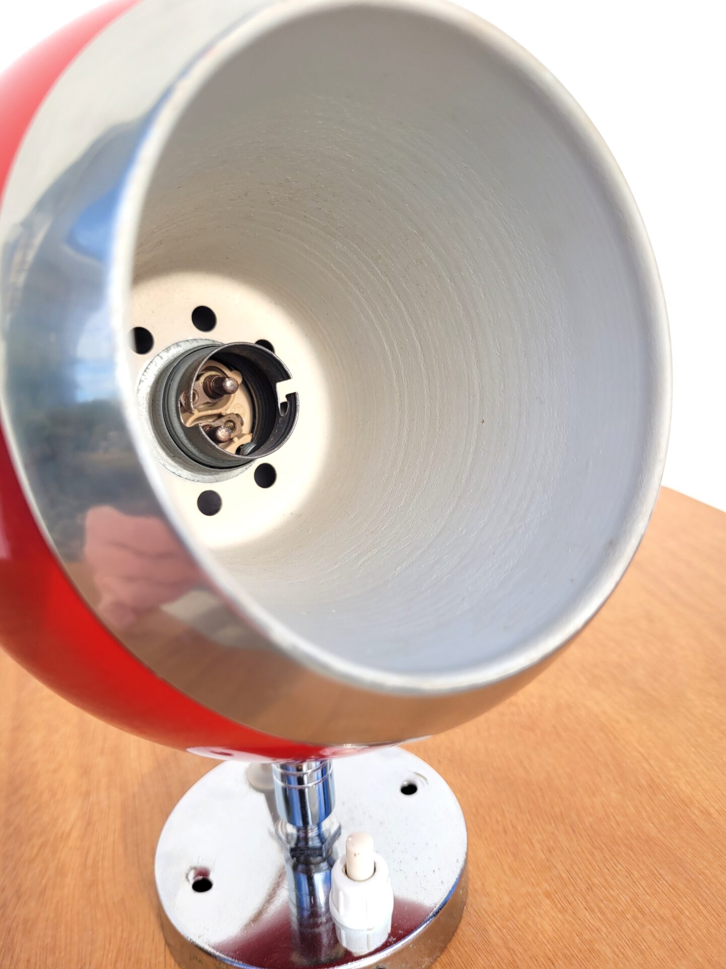 Lampe d'applique eyeball années 70 révisée 05