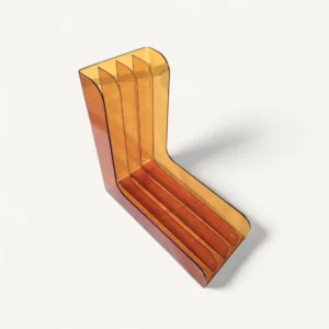 Porte disques vinyles vintage en plexiglas 33 tours 01