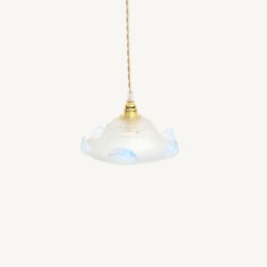 Lampe baladeuse Art Déco en verre iridescent 06