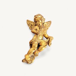 Ange chérubin angelot doré à suspendre 05