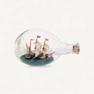 Bateau en bouteille art populaire 01