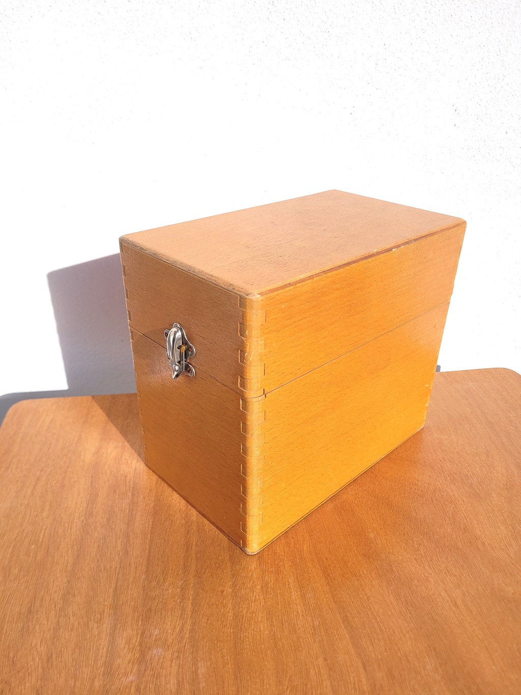 Boîte à fiches hautes en bois de hêtre 02