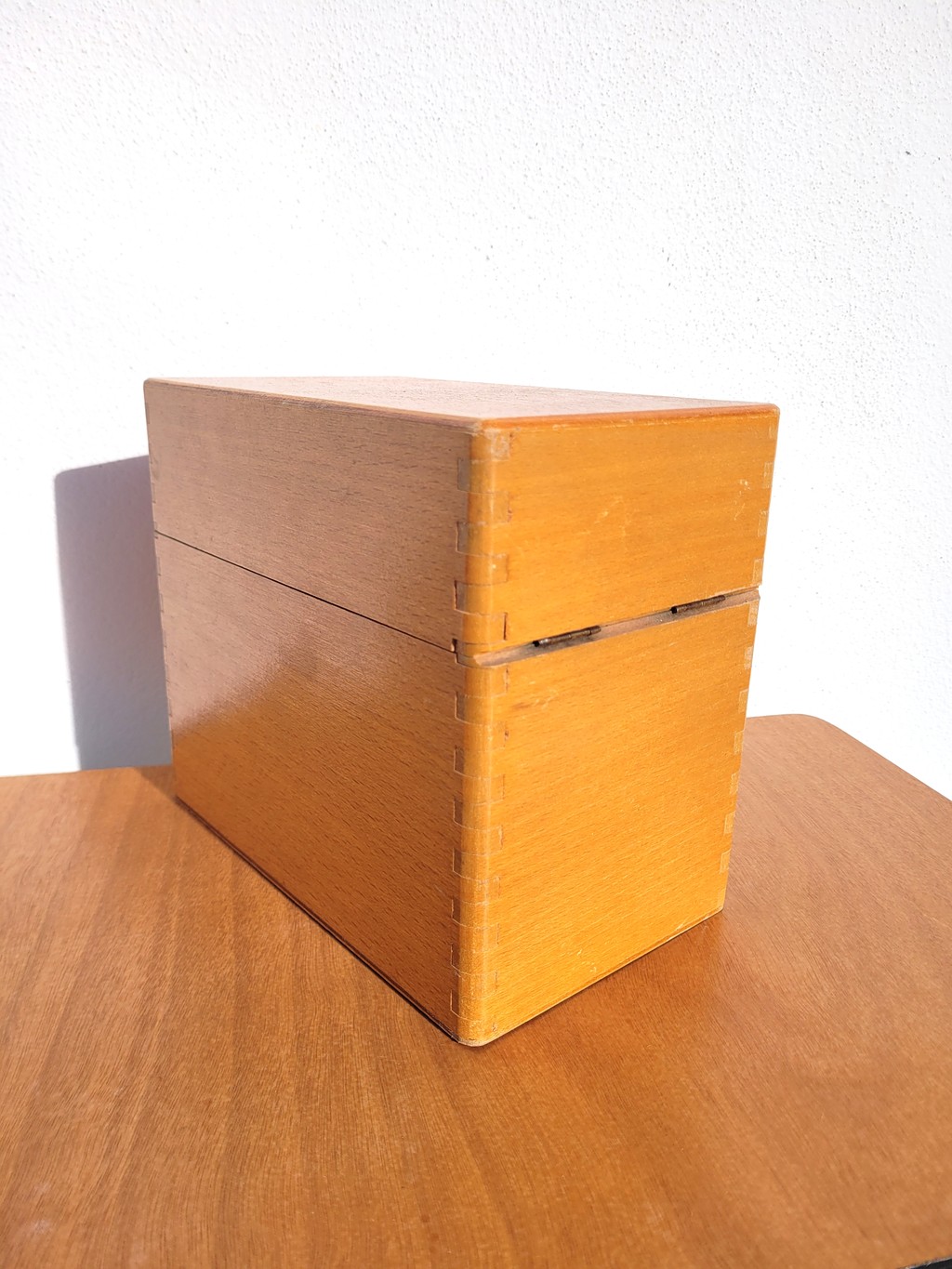 Boîte à fiches hautes en bois de hêtre 03