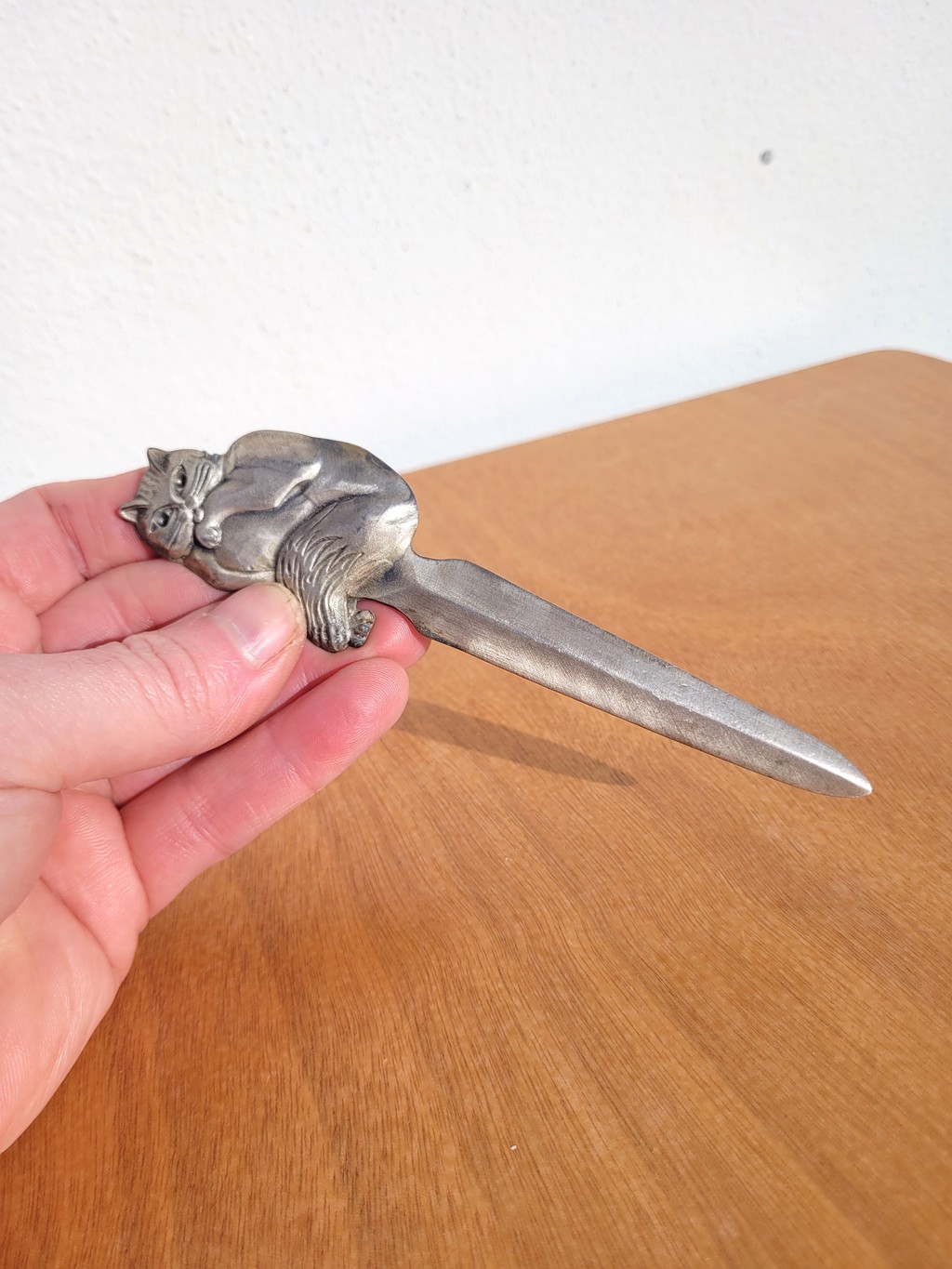 Ouvre lettre chat en métal 05