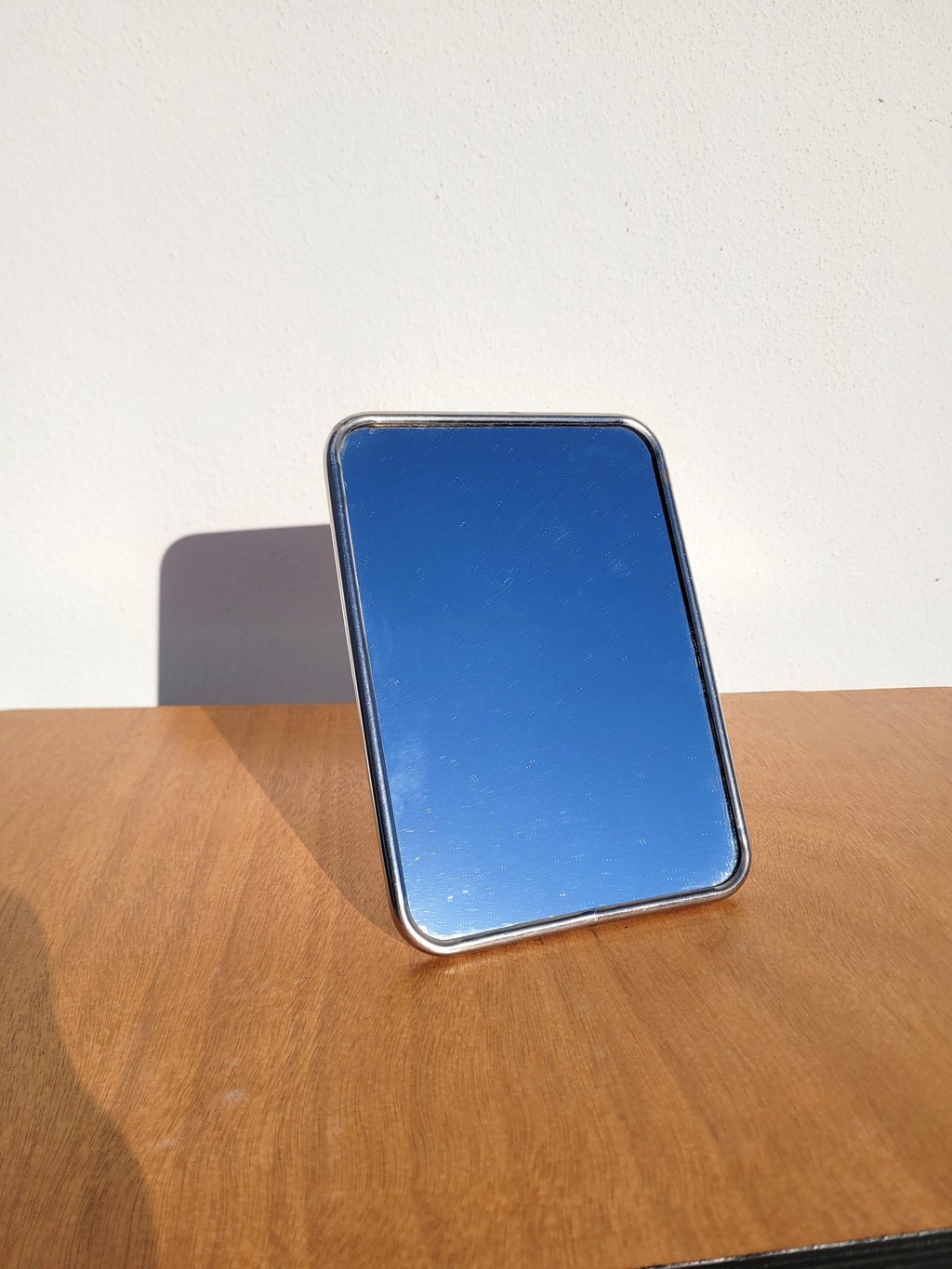 Petit miroir barbier vintage 13x18cm beige 01