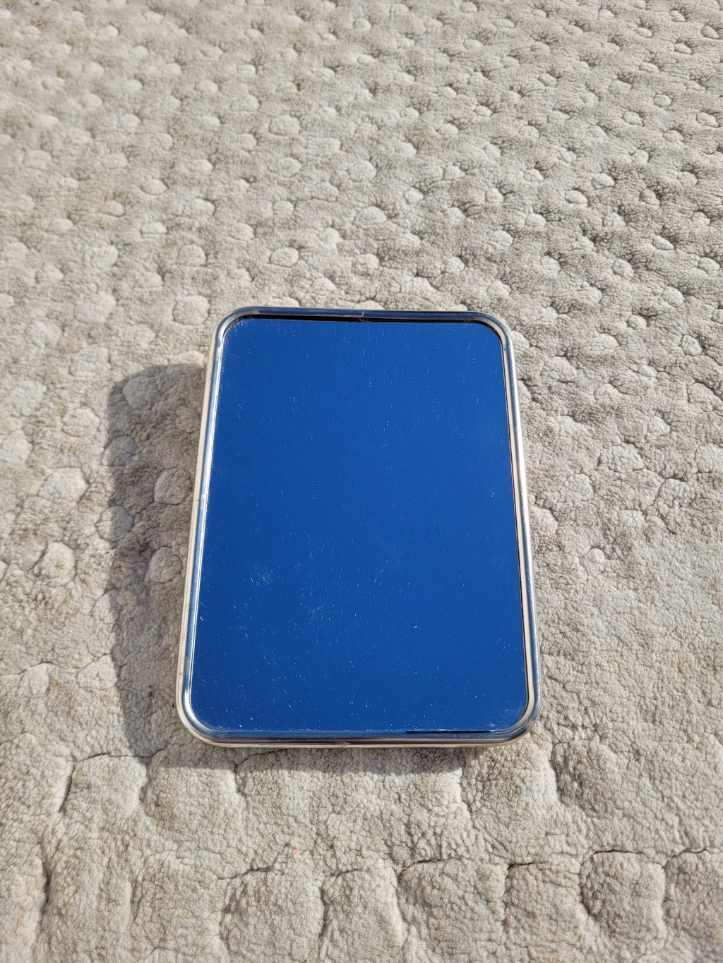 Petit miroir barbier vintage 13x18cm beige 02