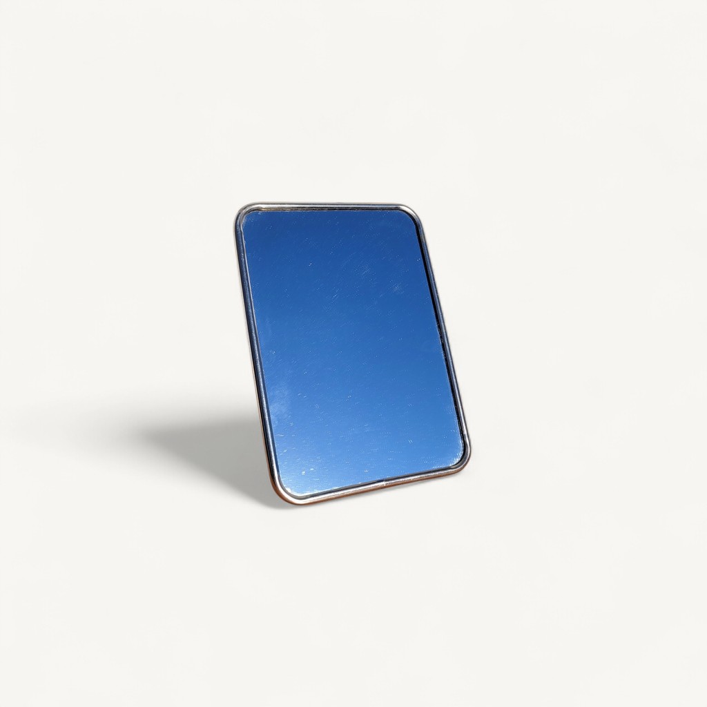 Petit miroir barbier vintage 13x18cm beige 05