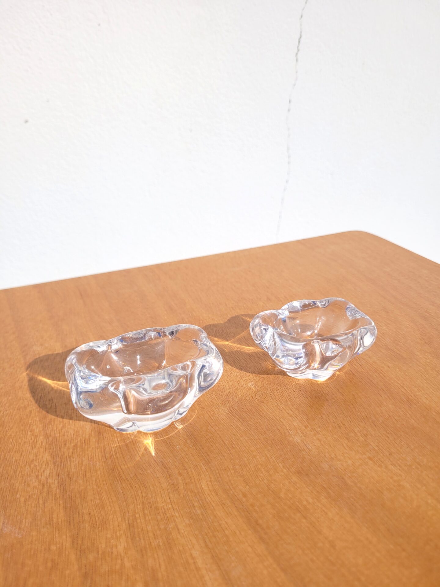 Paire de salerons Daum en cristal 02