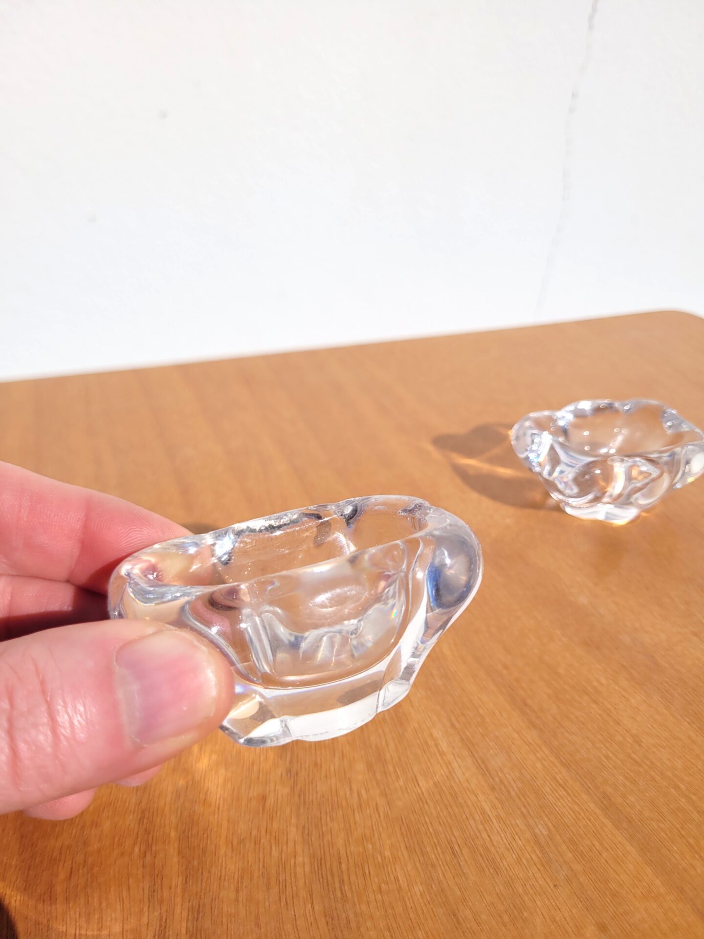 Paire de salerons Daum en cristal 03