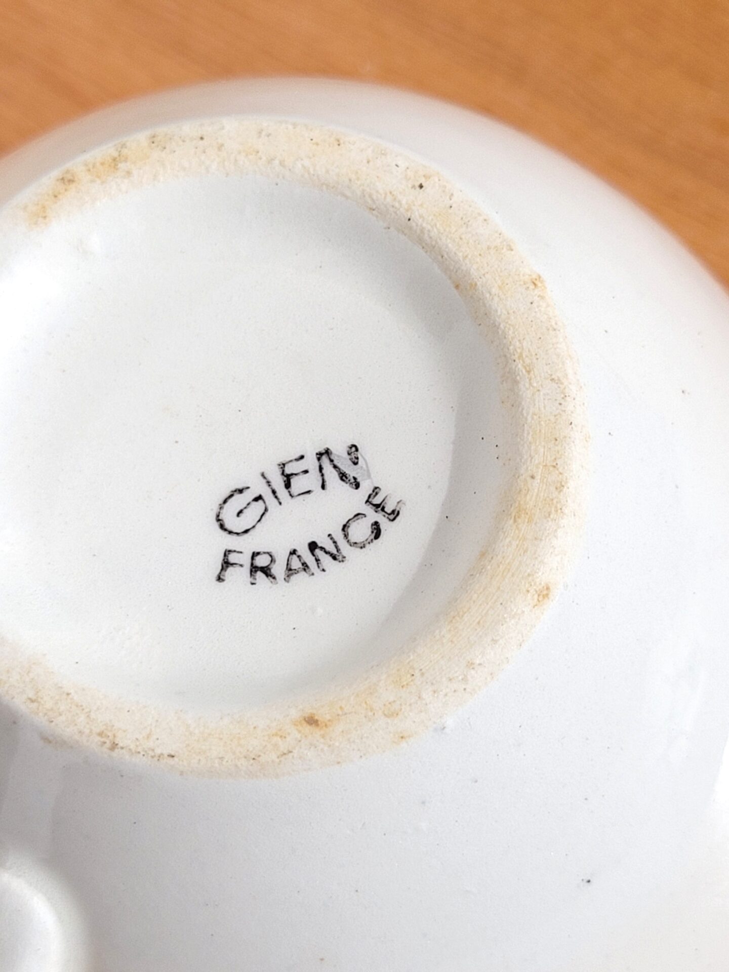 Paire de tasses faïencerie de Gien 1960 05