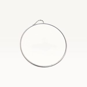 Miroir barbier rond vintage 28cm 06