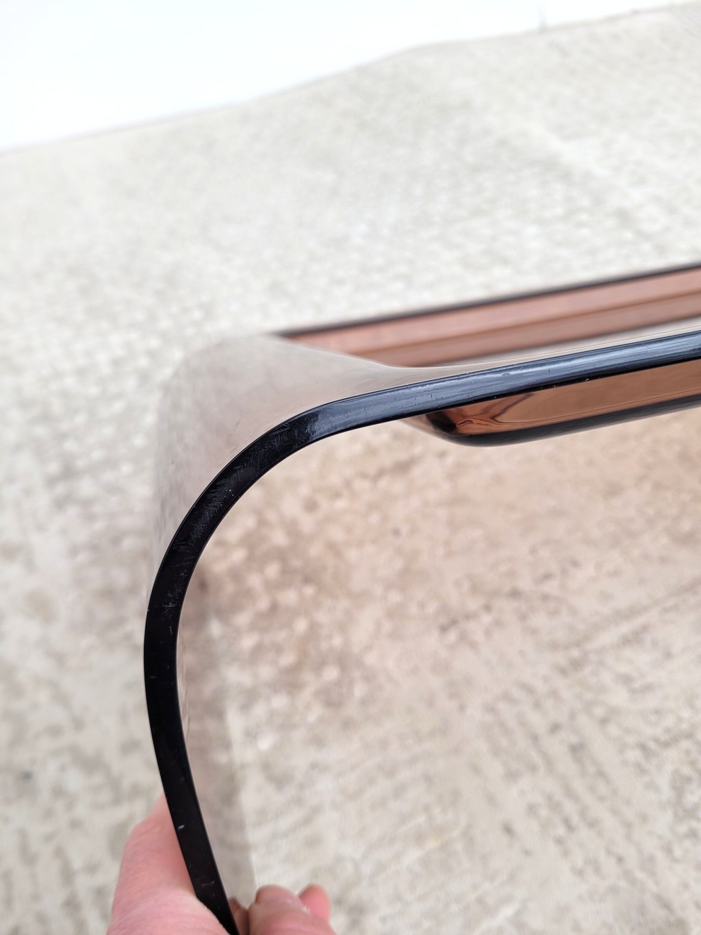 Plateau plexiglas 70s Cinna 06