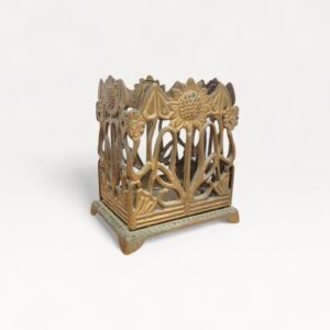 Pot à crayons laiton art nouveau 01