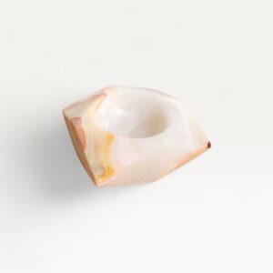 Cendrier vintage en onyx façon diamant 06