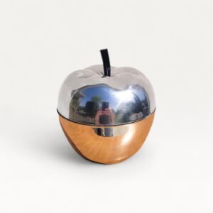 Pomme à glaçons métal chromé vintage 01