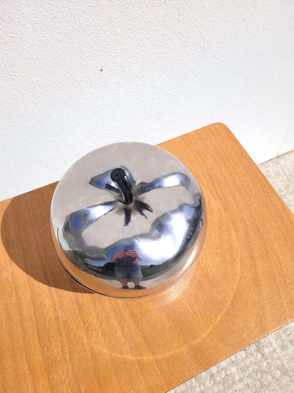 Pomme à glaçons métal chromé vintage 03